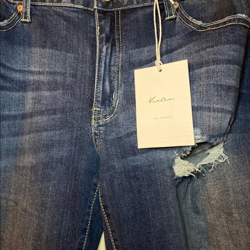 Kan Can Distressed Crops Size 29 NWT - Picture 5 of 5